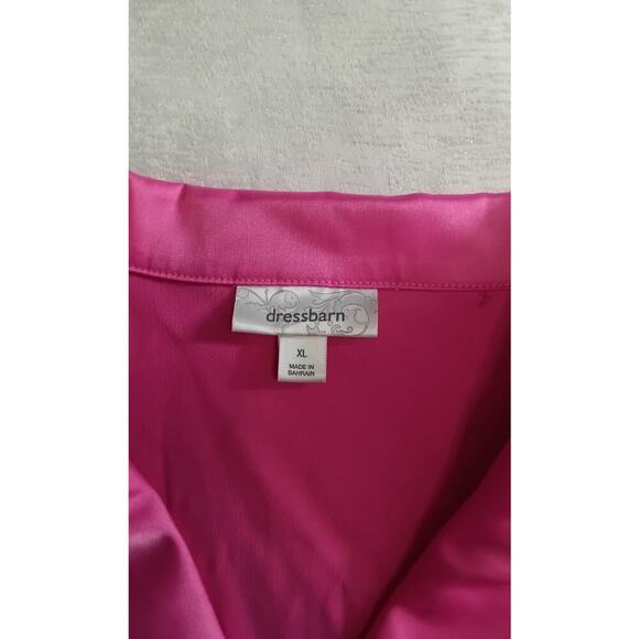 Dress Barn pink Satin Formal Blazer Notched collar Size XL Office Work wear - Picture 5 of 8